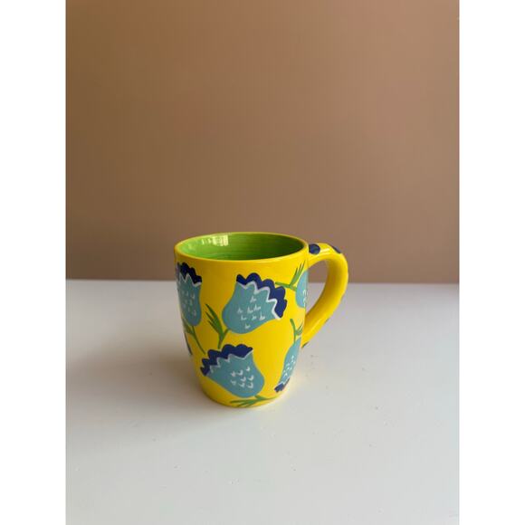 Kimberly Hodges Artsy Yellow Floral Coffee Tea Mug | Eclectic Funky Boho Cute - Picture 5 of 5